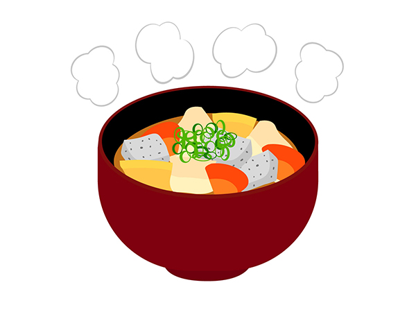 お味噌汁のイラスト