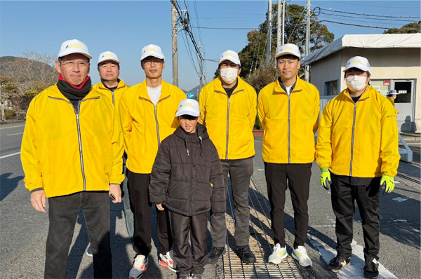 防府読売マラソン大会で給水ボランティアをしました